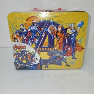 New Marvel Avengers Endgame 48 Piece Puzzle &‎ Collector's Tin/Lunch Box